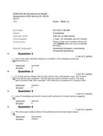 NURS-6512 Week 11 final Exam Questions and Answers _ Advanced Health Assessment 2020 Spring