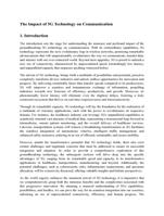 Essay on 5G Technology and communications