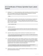 S12 Certificate of Fitness Sprinkler Exam Latest Update