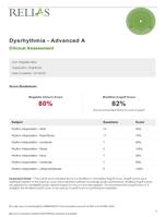 Relias Dysrhythmia - Advanced A Clinical Assessment  With Complete Solutions