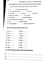 Cambridge Movers Writing Practice test