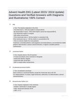 Advent Health EKG (New 2023/ 2024 Update) Questions and Verified Answers with Diagrams   and Illustrations_ 100% Correct