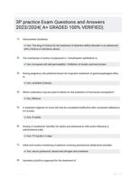 3P practice Exam Questions and Answers 2023/2024( A+ GRADED 100% VERIFIED).