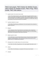 TNCC test prepA, TNCC Notes for Written Exam, TNCC Notes for Written Exam, TNCC Prep, TNCC EXAM, TNCC 8th Edition