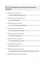 ATT Test 8 Questions with correct Answers- Graded A