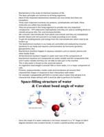 Biochemistry of water notes for university