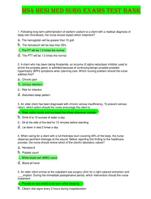 MS4 HESI MED SURG EXAMS TEST BANK WITH ANSWERS HIGHLIGHTED