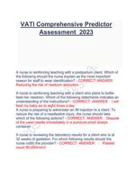 VATI Comprehensive Predictor Assessment 2023-2024