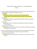 NR 293 ATI Pharmacology Final ReVIEW_2020 – ChamberlainCollege of  Nursing