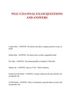 WGU C214 FINAL EXAM QUESTIONS  AND ANSWERS