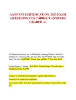 AANP FNP CERTIFICATION 2023 EXAM  QUESTIONS AND CORRECT ANSWERS GRADED A+