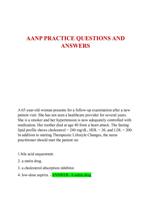 AANP PRACTICE QUESTIONS AND  ANSWERS