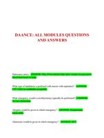 DAANCE: ALL MODULES QUESTIONS  AND ANSWERS