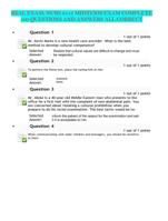 REAL EXAM; NURS 6512 MIDTERM EXAM COMPLETE 100 QUESTIONS AND ANSWERS ALL CORRECT