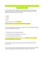 ATI Med Surg Proctored Exam Questions & Answers Spring 2023-2024