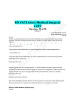 RN VATI Adult Medical Surgical 2019