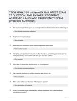 IVY TECH APHY 101 midterm exam