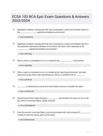 ECSA 102 BCA Epic Exam Questions & Answers 2023/2024