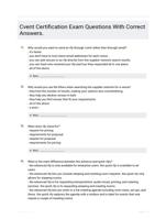 Cvent Certification Exam Questions With Correct Answers.