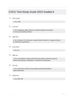 CVICU Test Study Guide 2023 Graded A