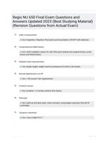 Regis NU 650 Final Actual Exam 3-with 100% verified solutions-