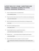 LATEST WGU C211 EXAM . QUESTIONS AND    CORRECT ANSWERS (COMPLETE EXAM) VERIFIED ANSWERS| GRADED A+