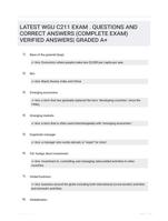 LATEST WGU C211 EXAM . QUESTIONS AND    CORRECT ANSWERS (COMPLETE EXAM) VERIFIED ANSWERS| GRADED A+