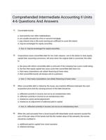 Comprehended Intermediate Accounting  II Units 4-6 Questions And Answers