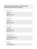 Relias Dysrhythmia Basic A Real Test 2023  2024 Correct Questions Answers