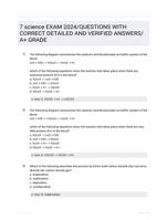 7 science EXAM 2024/QUESTIONS WITH CORRECT DETAILED AND VERIFIED ANSWERS/A+ GRADE