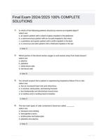 Final Exam (214 Questions and Answers) Great Solutions