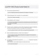 cus3701 MCQ QUESTIONS AND ANSWERS 100% VERIFIED A+ GUARANTEED