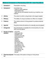 (Medicine) Introduction to Pharmacology SCH1105 - Exam Prep 2024 A+