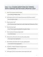 Unit 1 Inv 2 EXAM QUESTIONS (25 TERMS) WITH VERIFIED DEFINITIONS UPDATED 2024