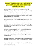 RYANAIR INITIAL EXAM LATEST 2024 UPDATED /330 QUESTIONS AND CORRECT DETAILED ANSWERS GRADED A+