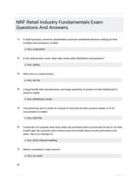 NRF Retail Industry Fundamentals Exam  Questions with Correct Answers