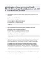 AWS Academy Cloud Architecting [2606] - Module 4 Knowledge Check Already Passed