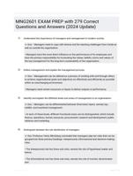 MNG2601 EXAM PREP Q&A 2024