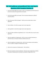 NSC 330 feofibrate and gemfibrozil Fibric Acid Agents Questions With Complete Solution A+