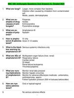 NSC 330 Antifungals Questions And Answers A+ Graded 2024