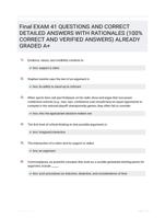 Final Exam 2024 Questions and Detailed Answers| A+ Grade