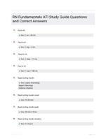 ATI RN Fundamentals Test Bank - Questions & Answers (Graded A+) Latest 2024 Edition