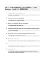 IBCLC Exam Questions With Answers | Latest Updated | Graded A+  2023/2024