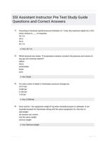 SSI Assistant Instructor Pre Test Study Guide Questions and Correct Answers