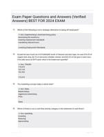 EXAM 50 PRACTICE QUESTIONS AND VERIFIED ANSWERS.