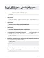 Domain 4 BOC Review - Questions & Answers with Rationale (RATED A+) LATEST 2023