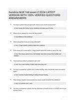 hondros NUR 166 exam 2 2024 LATEST VERSION WITH 100% VERIFIED QUESTIONS ANDANSWERS