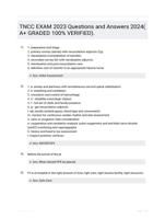 TNCC EXAM 2023 Questions and Answers 2024( A+ GRADED 100% VERIFIED).