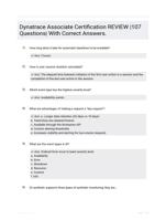 Dynatrace Associate Certification REVIEW |107 Questions| With Correct Answers.