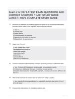 Exam 2 nr 327 LATEST EXAM QUESTIONS  AND CORRECT ANSWERS / CALT STUDY  GUIDE LATEST  | 100% COMPLETE  STUDY GUIDE